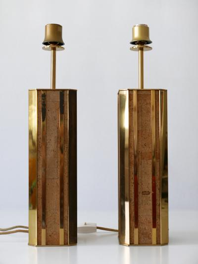  Vereinigte Werkst tten M nchen Set of Two Monumental Mid Century Table Lamps by Vereinigte Werkst tten Germany