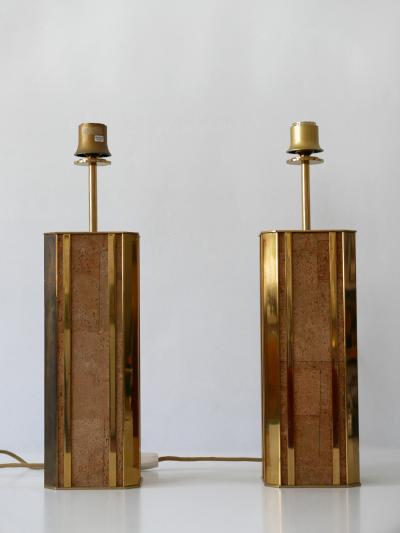  Vereinigte Werkst tten M nchen Set of Two Monumental Mid Century Table Lamps by Vereinigte Werkst tten Germany