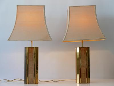  Vereinigte Werkst tten M nchen Set of Two Monumental Mid Century Table Lamps by Vereinigte Werkst tten Germany