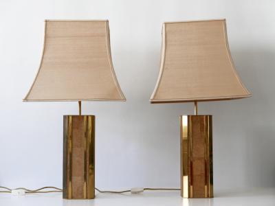  Vereinigte Werkst tten M nchen Set of Two Monumental Mid Century Table Lamps by Vereinigte Werkst tten Germany