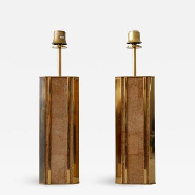  Vereinigte Werkst tten M nchen Set of Two Monumental Mid Century Table Lamps by Vereinigte Werkst tten Germany