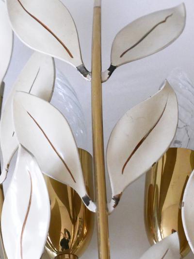  Vereinigte Werkst tten M nchen Set of Two Rare Laurel Bouquet Sconces by Vereinigte Werkst tten M nchen 1950