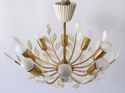  Vereinigte Werkst tten Rare 8 Flamed Sputnik Chandelier or Pendant Lamp by Vereinigte Werkst tten 1950s