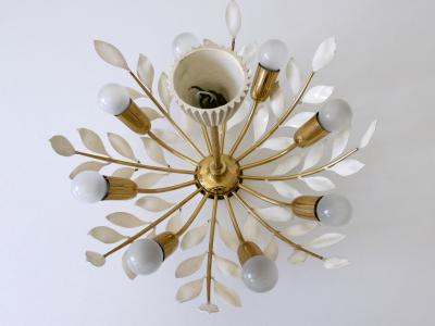  Vereinigte Werkst tten Rare 8 Flamed Sputnik Chandelier or Pendant Lamp by Vereinigte Werkst tten 1950s