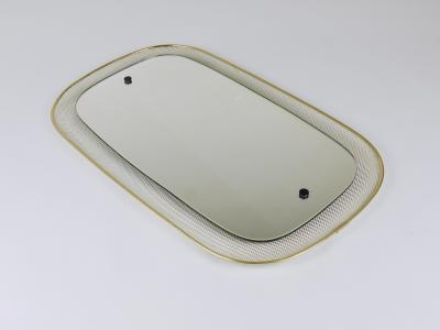  Vereinigte Werkst tten Vereinigte Werkst tten Mid Century Wall Mirror Rigitulle Metal Brass Germany