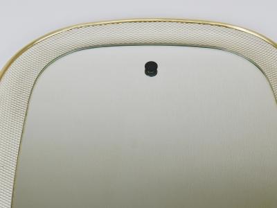  Vereinigte Werkst tten Vereinigte Werkst tten Mid Century Wall Mirror Rigitulle Metal Brass Germany