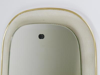 Vereinigte Werkst tten Vereinigte Werkst tten Mid Century Wall Mirror Rigitulle Metal Brass Germany