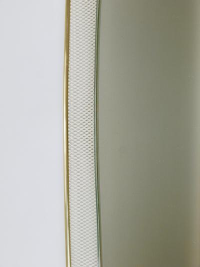  Vereinigte Werkst tten Vereinigte Werkst tten Mid Century Wall Mirror Rigitulle Metal Brass Germany