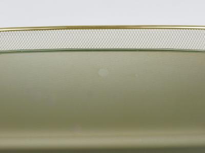  Vereinigte Werkst tten Vereinigte Werkst tten Mid Century Wall Mirror Rigitulle Metal Brass Germany