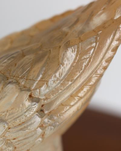  Verlys Glass Pair of Fine French Art Deco Bird Night Lights in Molded Glass by Verlys