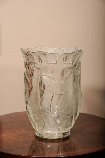  Verrerie d Art Degu Art Deco Glass Vase by Verrerie Degue David Gueron 