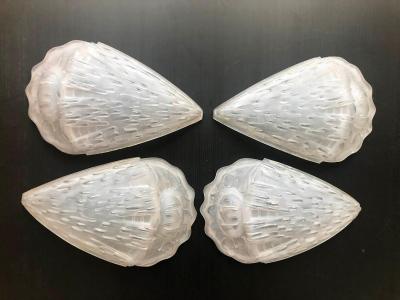  Verrerie des Hanots Art Deco Wall Sconces by Verrerie Des Hanots 