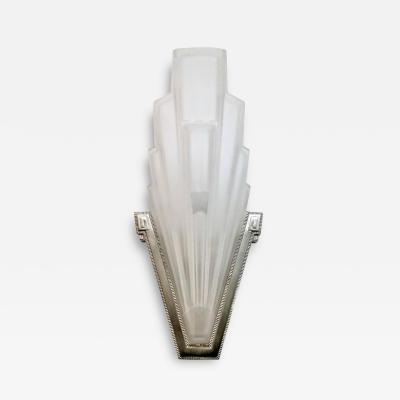  Verrerie des Hanots French Art Deco Wall Sconces by Hanots LU161924805413