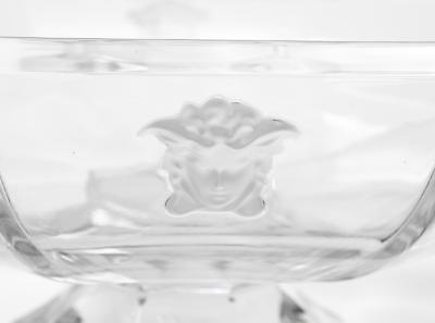  Versace Versace For Rosenthal Medusa Crystal Bowl