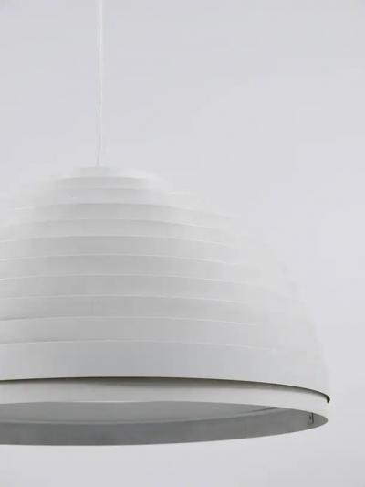  Vest Leuchten 1960s Panton Style Dynamic Lamella Ring Pendant Moon Lamp by Vest Austria