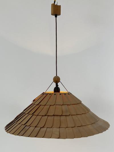  Vest Leuchten Amazing Mid Century Pendant Lamp or Hanging Light by VEST Leuchten Austria 1970s