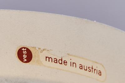  Vest Leuchten Pair of White Conical Pendant Lamps by Wilhelm Vest