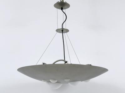  Vest Leuchten Rare Chandelier or Pendant Lamp 1840 Lochschale by VEST Leuchten Austria 1980s