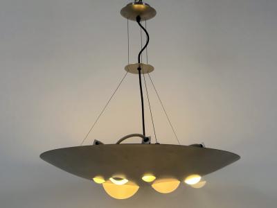  Vest Leuchten Rare Chandelier or Pendant Lamp 1840 Lochschale by VEST Leuchten Austria 1980s