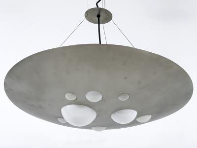  Vest Leuchten Rare Chandelier or Pendant Lamp 1840 Lochschale by VEST Leuchten Austria 1980s