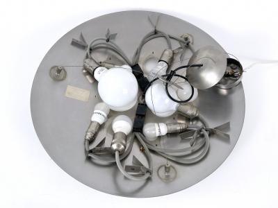  Vest Leuchten Rare Chandelier or Pendant Lamp 1840 Lochschale by VEST Leuchten Austria 1980s