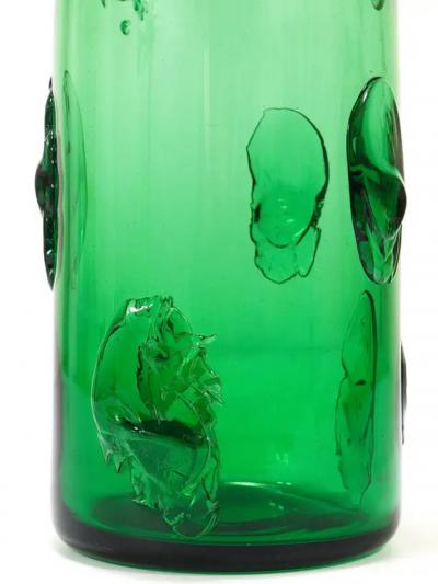  Vetrerie di Empoli Huge Vetro Verde di Empoli Green Glass Vase Italy 1960s
