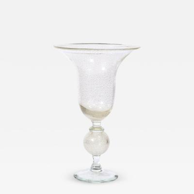 Vetri Artistici Mid Century Venetian Palatial Handblown Translucent Glass Vase