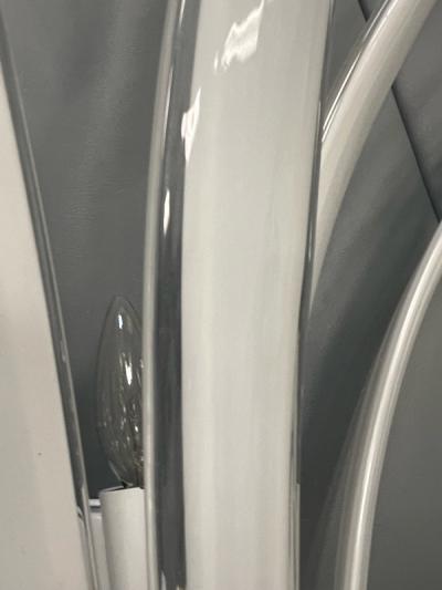  Vetri Murano MURANO GLASS PALM FROND SCONCES WITH POLISHED BRASS FRAME