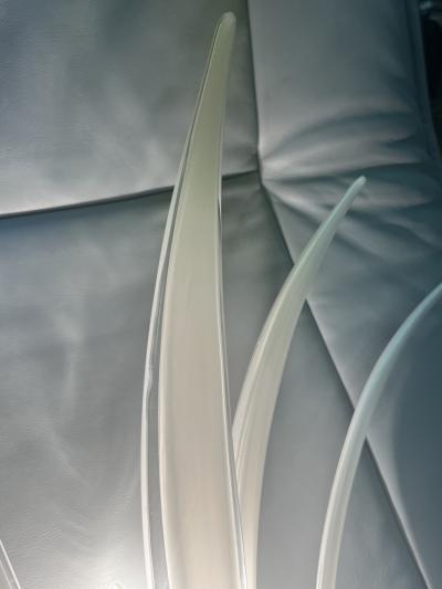  Vetri Murano MURANO GLASS PALM FROND SCONCES WITH POLISHED BRASS FRAME