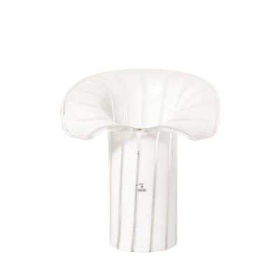  Vetri Murano Mid Century Hand Blown Murano Cala Lilly Form White Uplights signed Vetri Murano