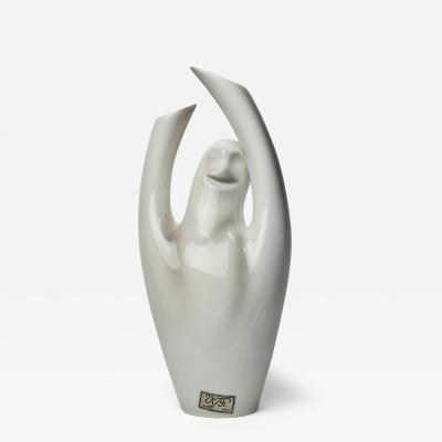  Vibi Ceramic Vase of Smiling Ghost by VIBI Italy 1960