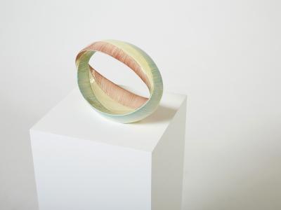  Vibi Italian glazed ceramic bowl centerpiece by ViBi Torino 1960