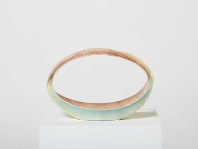  Vibi Italian glazed ceramic bowl centerpiece by ViBi Torino 1960