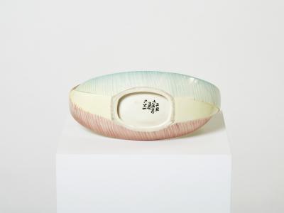  Vibi Italian glazed ceramic bowl centerpiece by ViBi Torino 1960