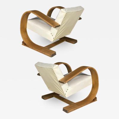  Vibo Vesoul Vibo Vesoul rare comfy upholstered pair of lounge chairs
