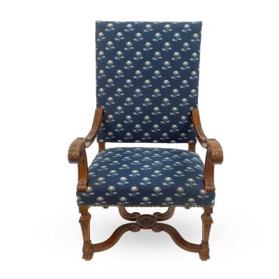  Victoria Son Louis XIV Open Arm Chair