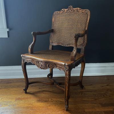Victoria Son R gence Caned Arm Chair