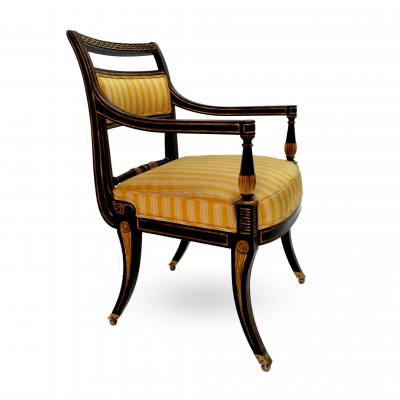  Victoria Son Regency Style Sabre Leg Armchair