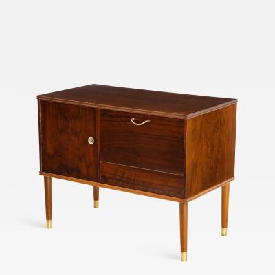  Vinde Mobelfabrik Danish Modern mahogany and brass cabinet