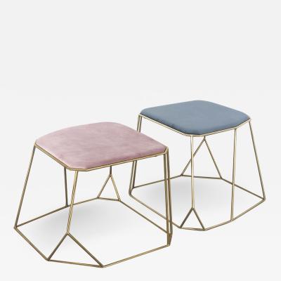  Vintage Domus Collection Brass Stool design by Vintage Domus luxury collection