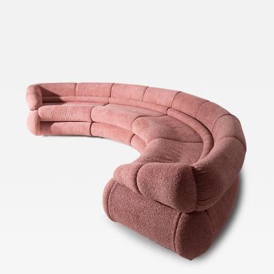  Vintage Domus Collection New Collection ORBITA Pink Semicircular Sofa