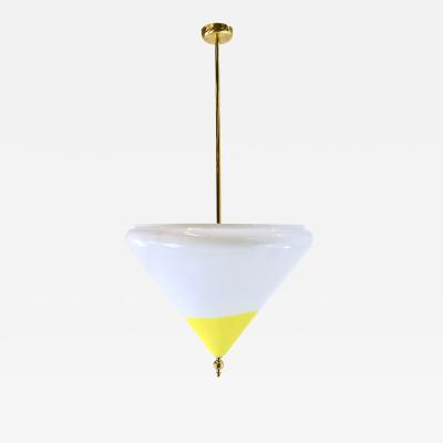  Vintage Domus Collection Triangle chandelier in MidCentury style Italian manufacture 