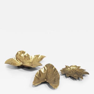  Virginia Metalcrafters VMC AMERICAN BRASS BOWLS COLEUS CRYSANTHEMUM CALLA LILY Hand Crafted TRAYS