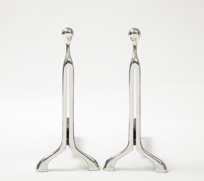  Virginia Metalcrafters VMC Nancy Ruben Modernist Andirons