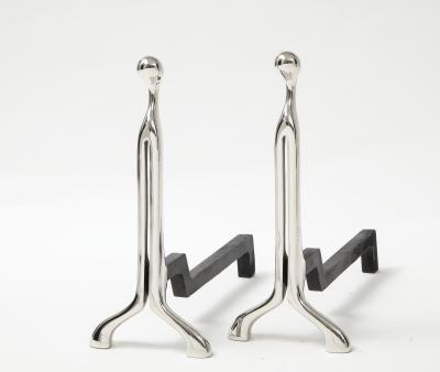  Virginia Metalcrafters VMC Nancy Ruben Modernist Andirons