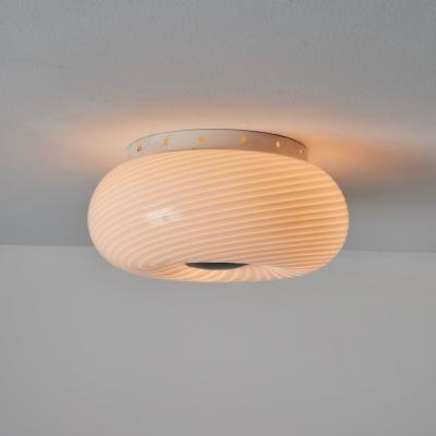  Vistosi 1960s Vistosi Blown Murano Glass Wall or Ceiling Light