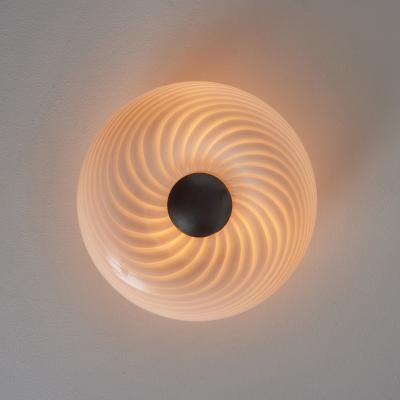  Vistosi 1960s Vistosi Blown Murano Glass Wall or Ceiling Light