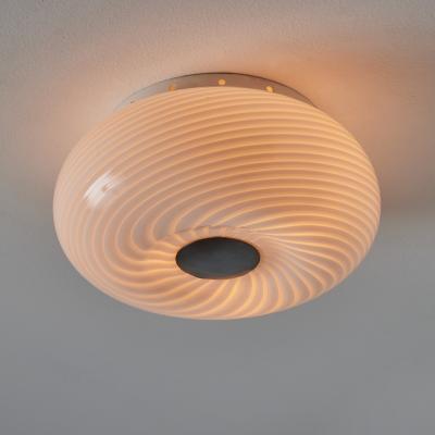  Vistosi 1960s Vistosi Blown Murano Glass Wall or Ceiling Light