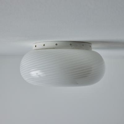  Vistosi 1960s Vistosi Blown Murano Glass Wall or Ceiling Light