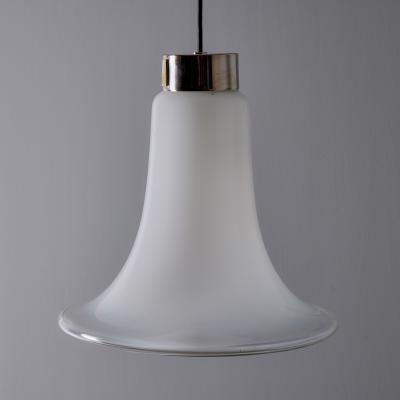 Vistosi 1960s Vistosi Model L261 Comare Blown Murano Glass Suspension Lamp